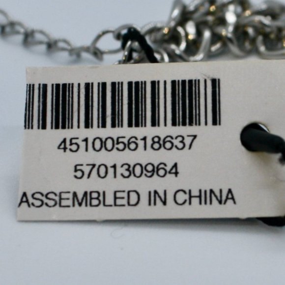 WH/BM Cat-Eye Crystal Spike Short Necklace - Picture 11 of 14